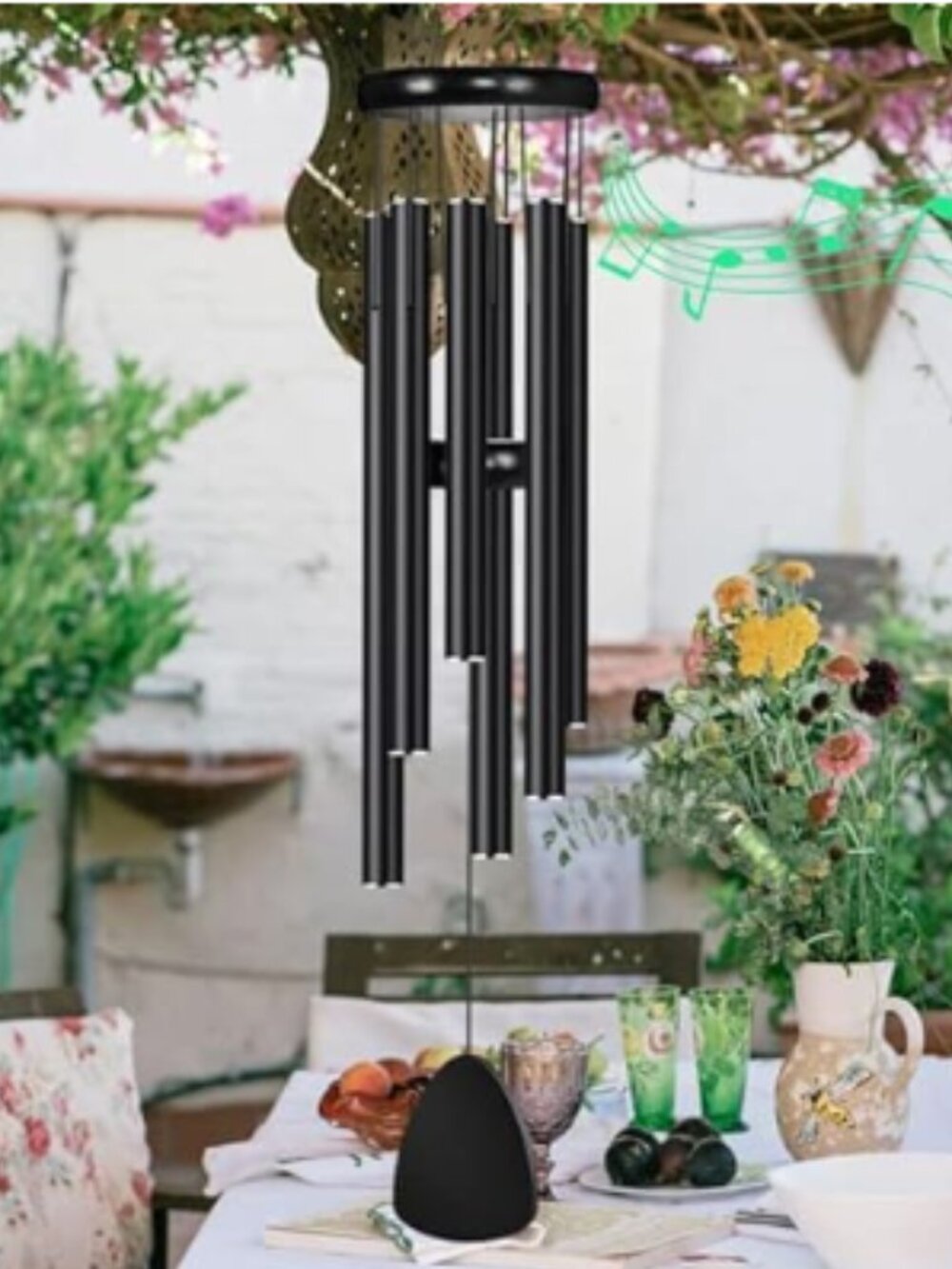 37 inches Wind Chimes With Love Writings on the Windcatcher